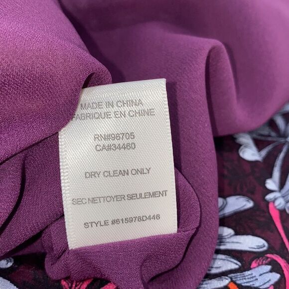 Rebecca Taylor Mystic Garden Sleeveless Silk Dress High Neck Floral Size Small - Picture 10 of 16